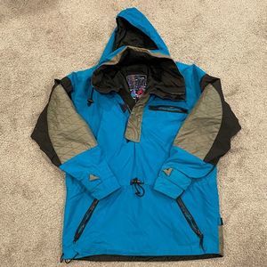 Vintage Mountain Goat 1/4 Zip Ski Jacket Windbreaker